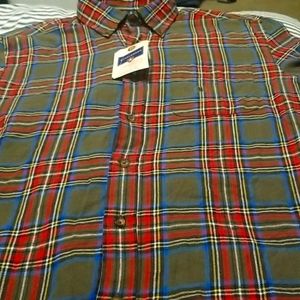 NWT SADDLEBREED BUTTON DOWN SHIRT MEDIUM